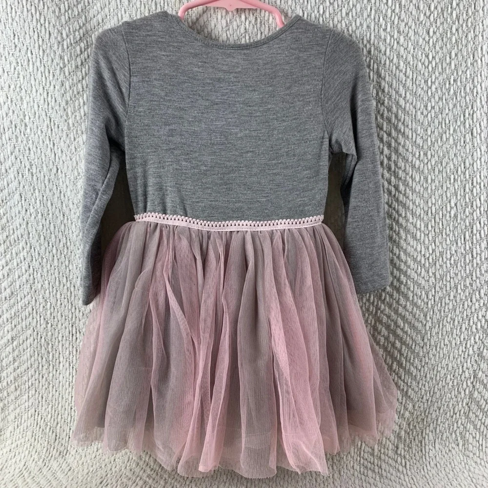 Peanuts Snoopy‎ Love Tutu Dress Gray Pink Toddler Girl 18M Valentines Day Tulle